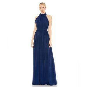 Mac Duggal 55035 NWT HIGH NECK CHIFFON GOWN